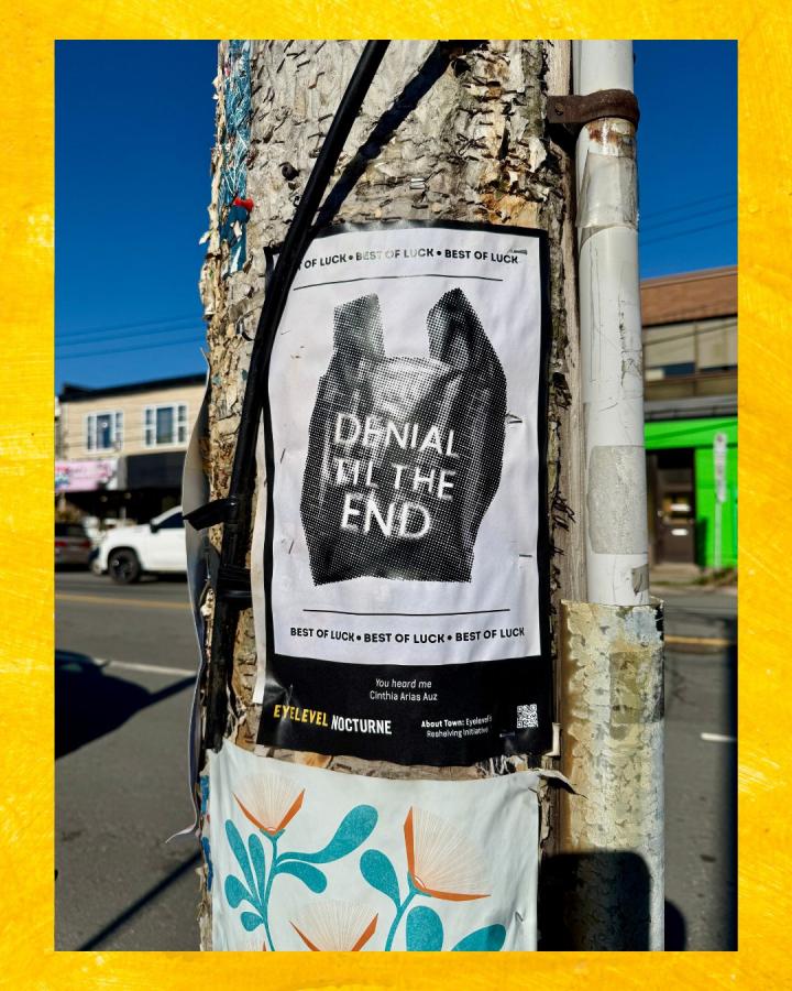 Photograph of Cinthia Arias Auz's poster design for ERI 11